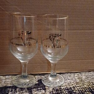 4/$80 Calgary Winter Olympic Wine Glasses - Set Of 2 (1988)